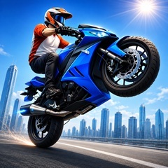 Master the maneuvering skills of the motorcycle to overcome obstacles